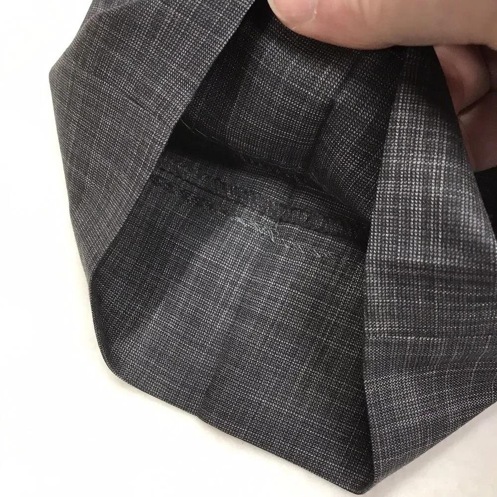 ERMENEGILDO ZEGNA Milano Dress Pants Men 56R (36x30) Gray Wool Silk Suit Trouser